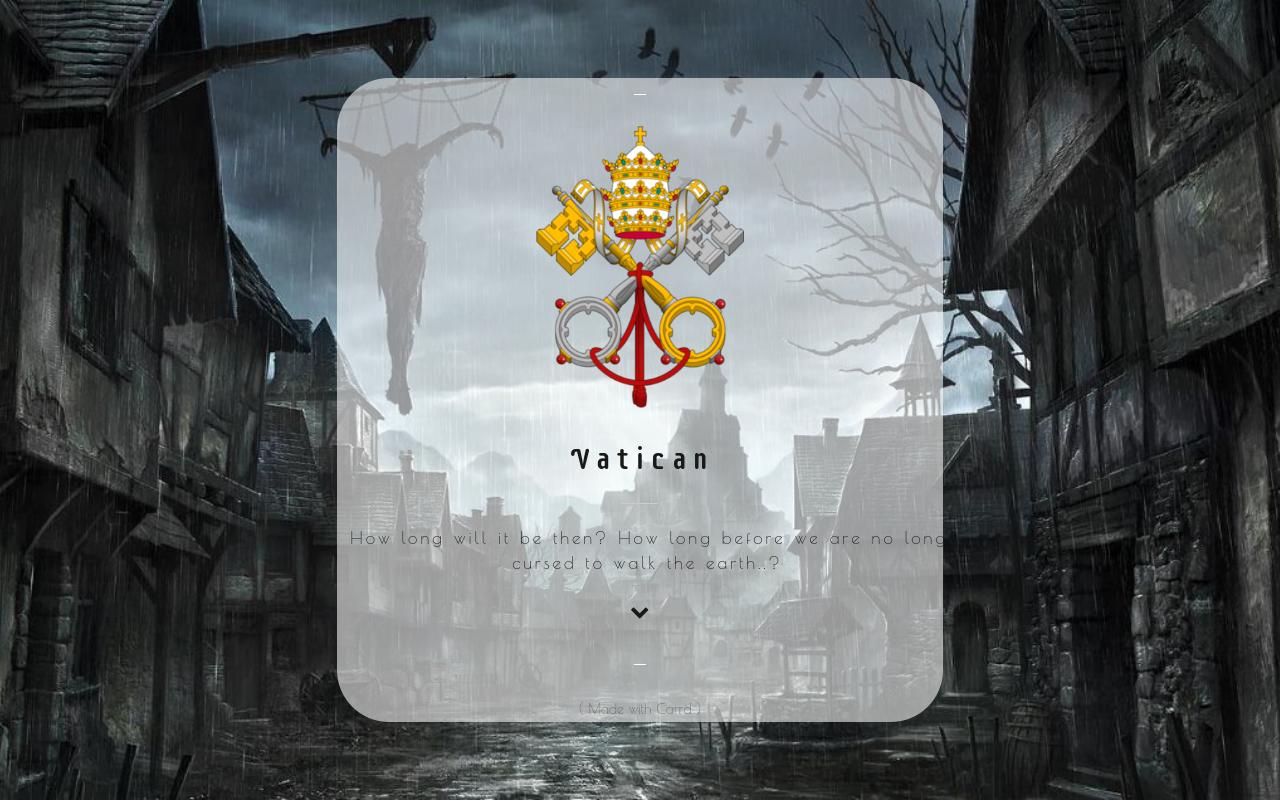 Carrd profile picture for @vatican